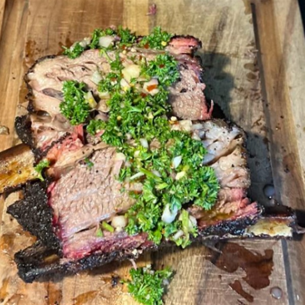 Beef Short Ribs with Chimichurri Sauce